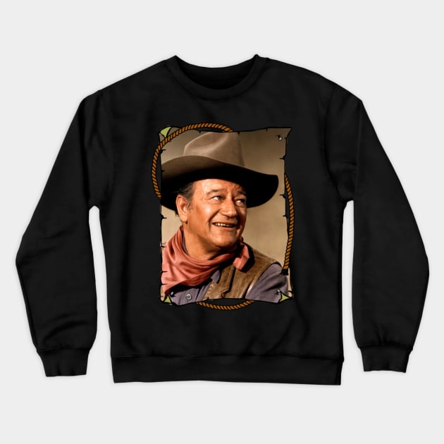 John_Wayne Crewneck Sweatshirt by Anung